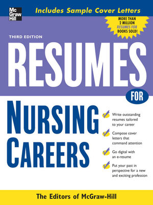 cover image of Resumes for Nursing Careers